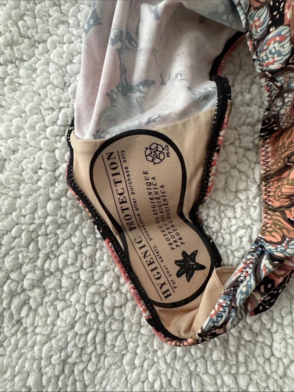 A Pea in the Pod Square Neck One Piece Maternity Swimsuit Floral Size M NWT - Picture 6 of 8